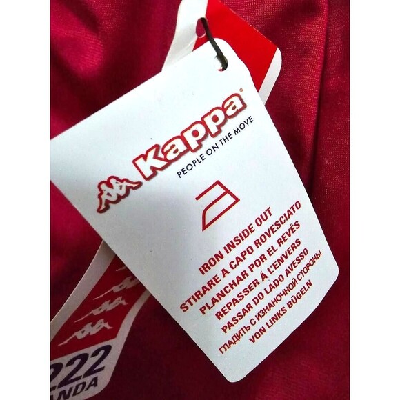 Kappa Women's Graphic Tearaway Track Pants, Size S, Red/White/Gold, MSRP… - Picture 12 of 13